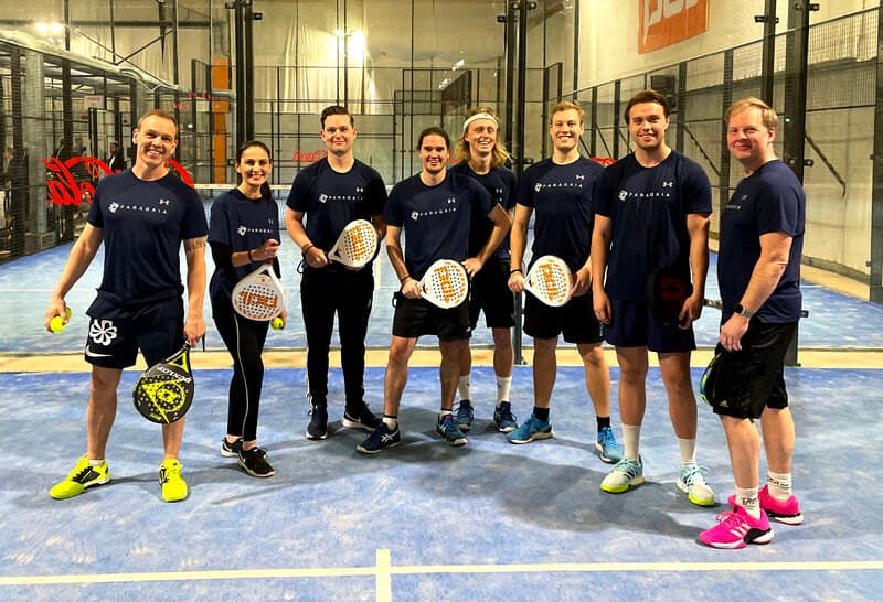 Padel with the team!